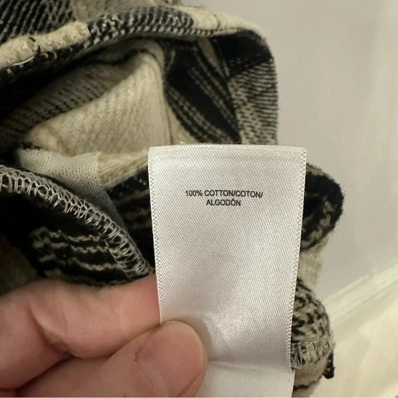 Lucky Brand Women's Black & Cream Plaid Shacket with Pockets Size L NWT - Picture 6 of 10